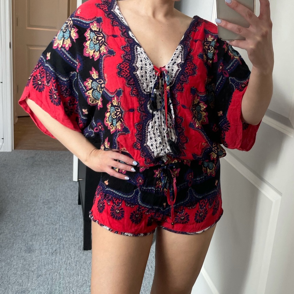 Colorful Boho Romper - Picture 2 of 16